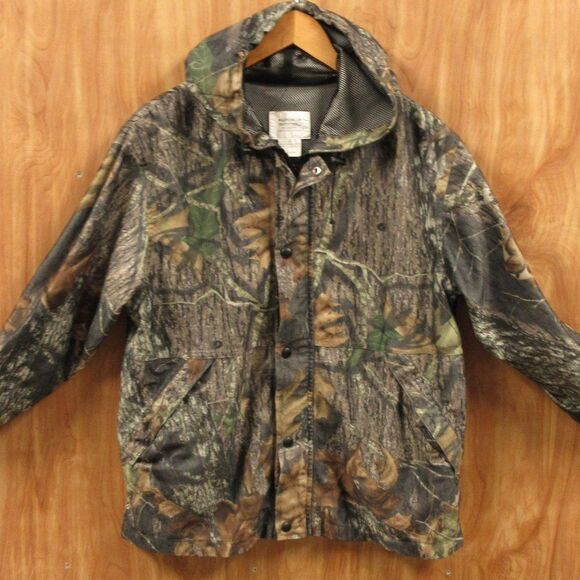 WILDFOWLER OUTFITTER Waterproof Parka Mens M Mossy Oak Camo Hunting Coat Jacket - Picture 3 of 12